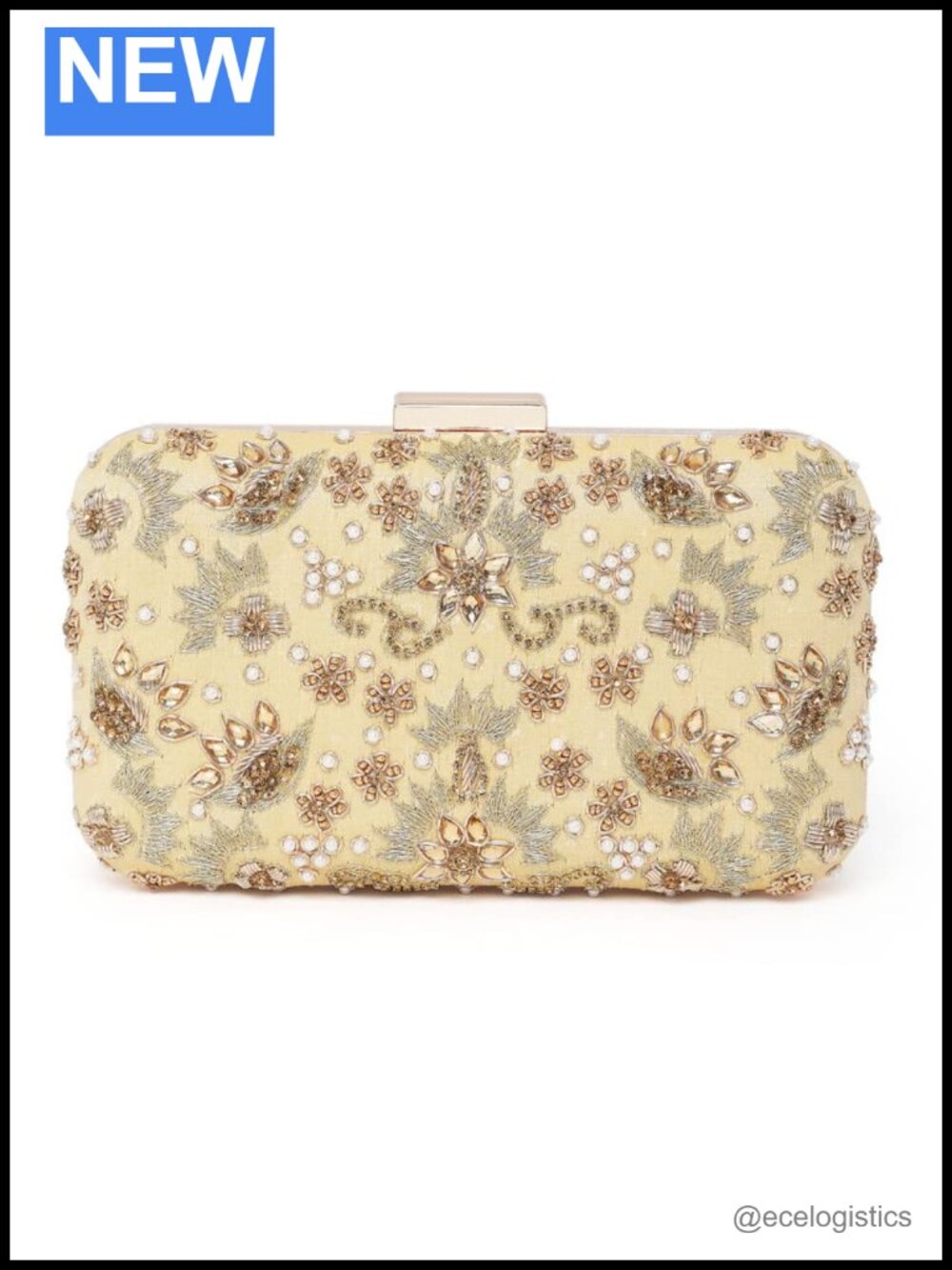 Wedding Bridal Evening Clutch Bag Shimmer Sequined Handcrafted Women Party Purse